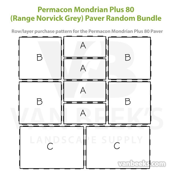 Permacon Mondrian Plus 80 Paver